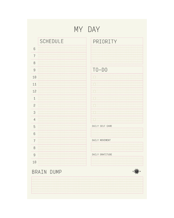 Snderhaus Daily Planner Pad - Technical Planner
