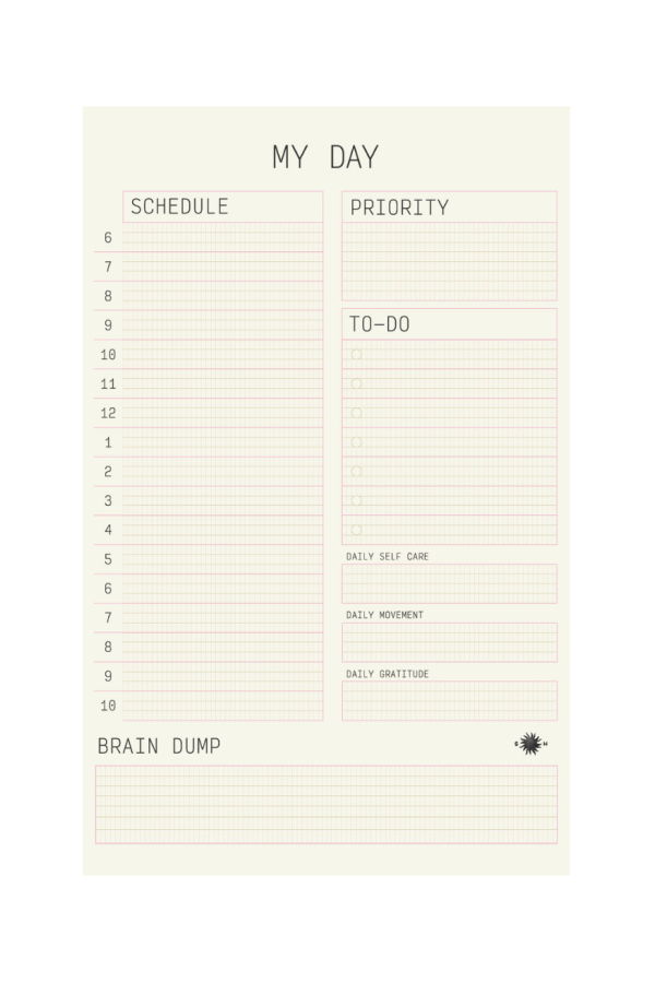 Sønderhaus Daily Planner Pad - Technical Planner