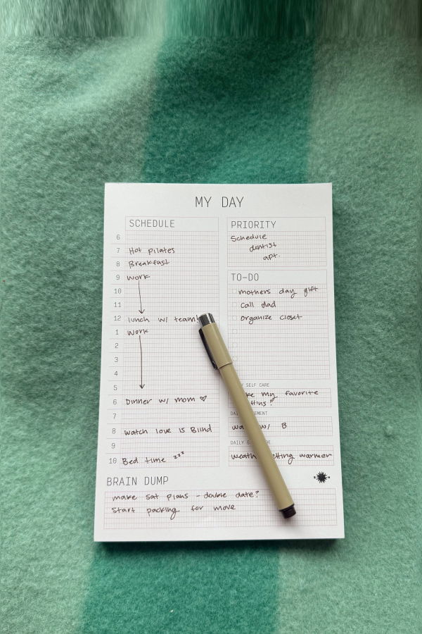 Sønderhaus Daily Planner Pad - Technical Planner