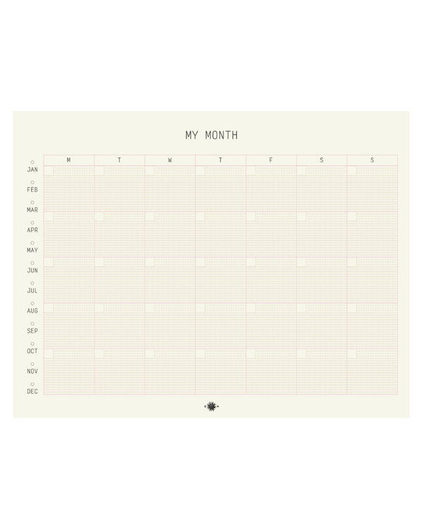 Snderhaus Mini My Month Technical Planner