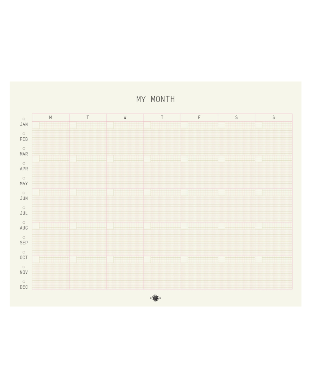 Sønderhaus Mini My Month Technical Planner - Image 1 of 1