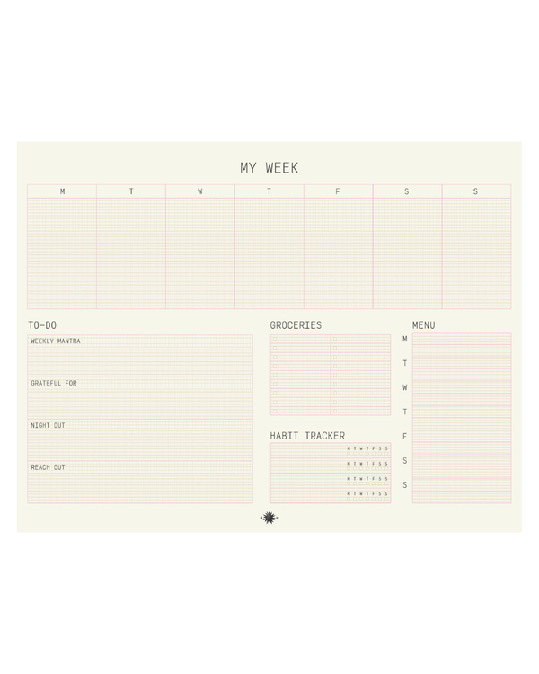 Snderhaus Mini My Week - Technical Weekly Planner Snderhaus Mini My Week - Technical Weekly Planner