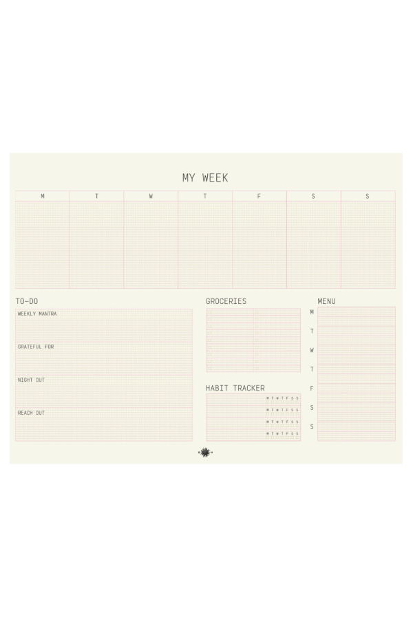 Sønderhaus Mini My Week - Technical Weekly Planner
