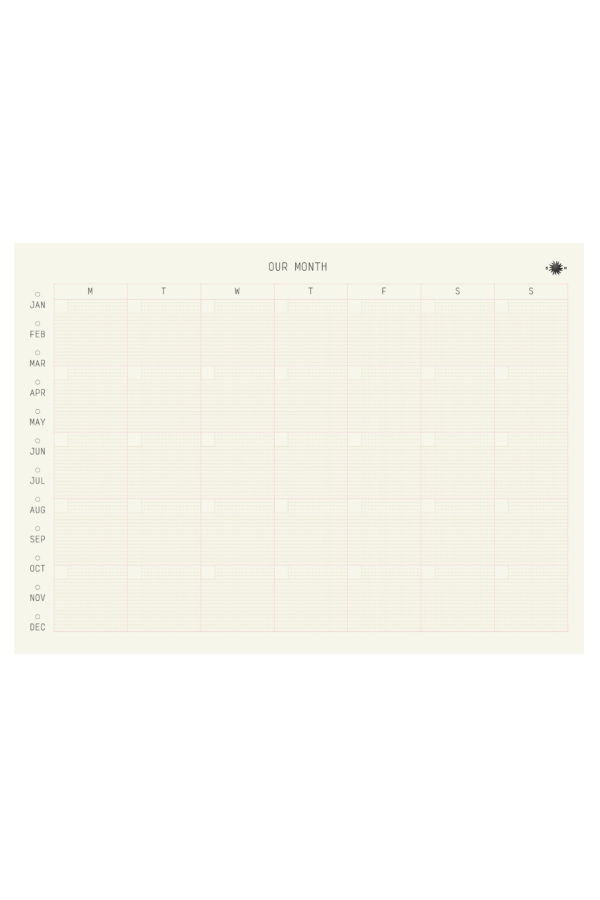 Sønderhaus Our Month Planner - Technical