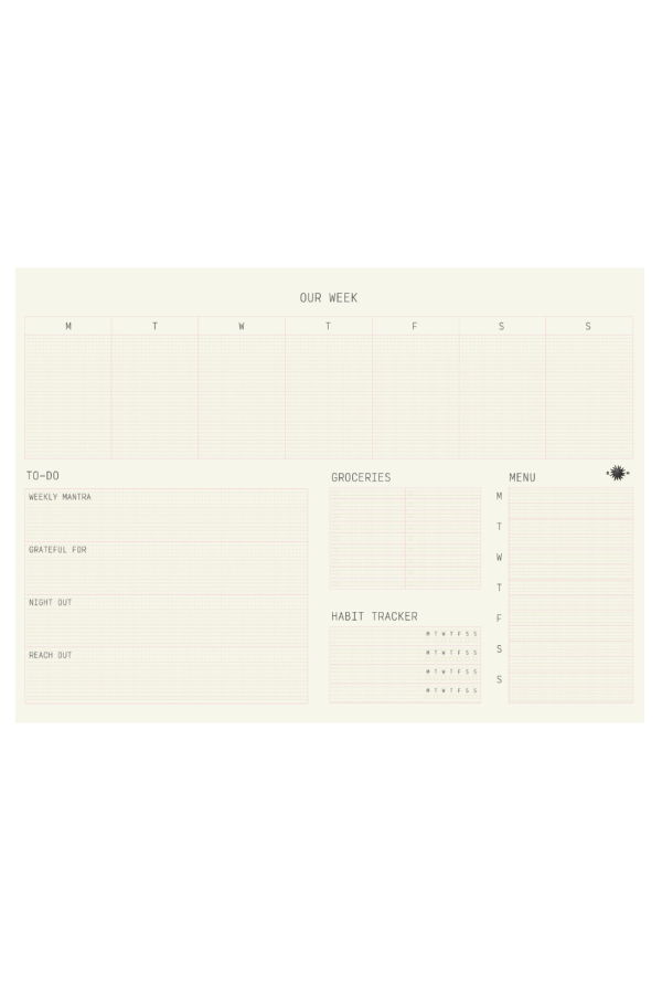 Sønderhaus Our Week Planner - Technical Planner