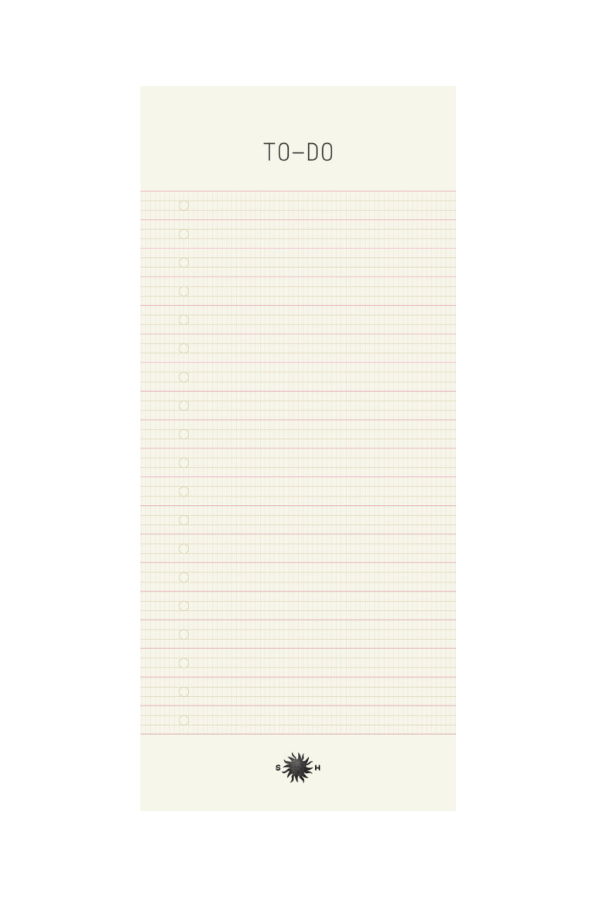 Sønderhaus Technical To-Do List Pad
