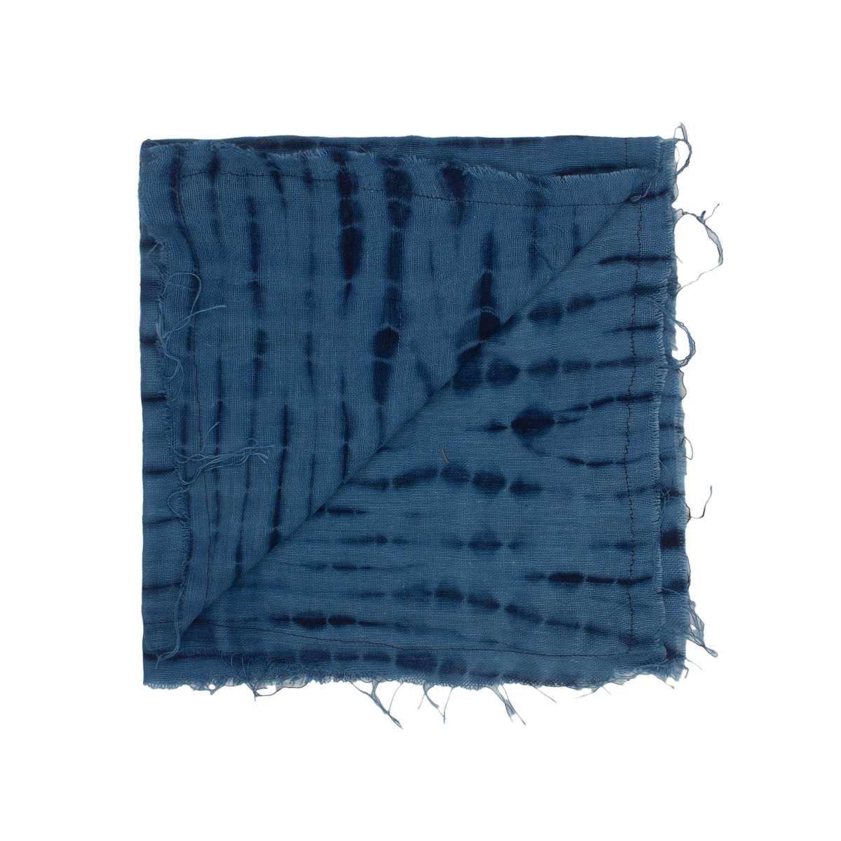 Post-Imperial x THIS IS US Ajasa Indigo Block Stripe Bandana - Image 2 of 2