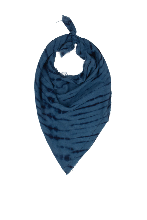 Post-Imperial x THIS IS US Ajasa Tri-Foulard Scarf - Indigo/Ivory