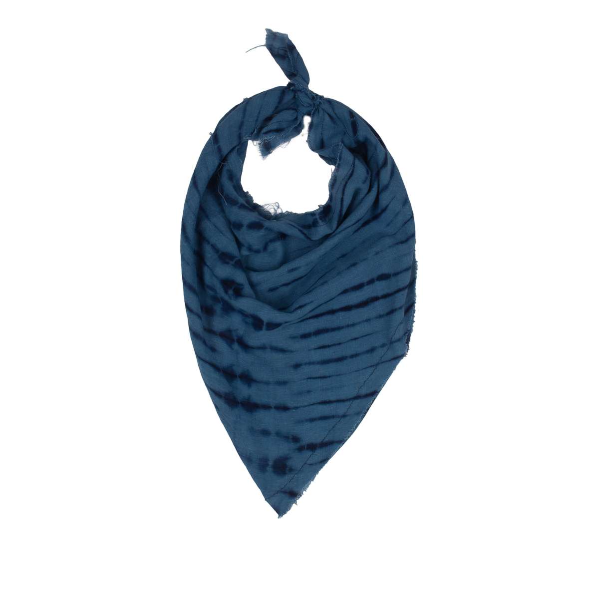 Post-Imperial x THIS IS US Ajasa Tri-Foulard Scarf - Indigo/Ivory - Image 2 of 2
