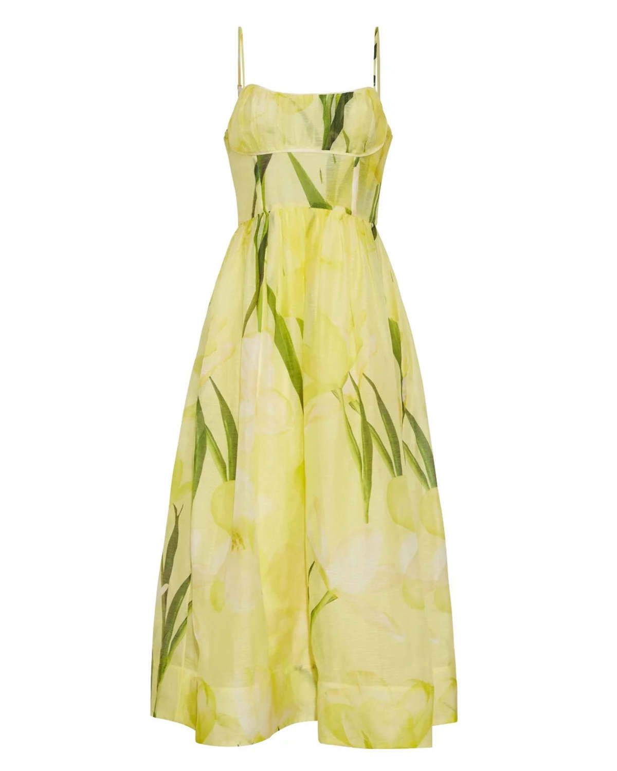 Cara Cara Alba Midi Dress - Yellow - Image 1 of 4