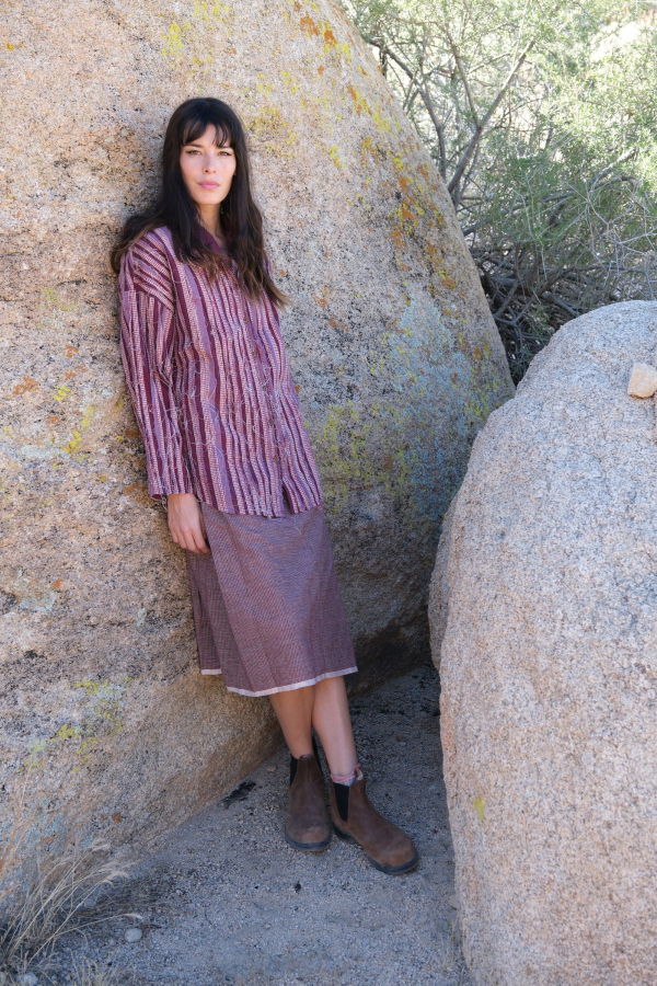 Fuchsia  of Crow Upcycled Fuchsia shirt - Fuchsia 