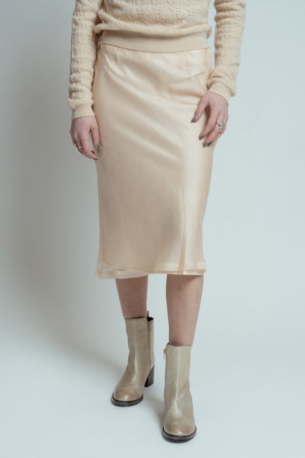 Brazeau Tricot Organza Lady Skirt - Blonde