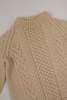 KIDS Hermine Vintage Irish Tusk Wool Cable Knit Sweater - Cream - Thumbnail 2