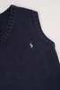 KIDS Hermine Vintage Ocean Polo Ralph Lauren Sweater Vest - Navy - Thumbnail 4