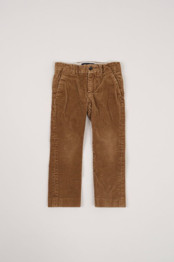 KIDS Hermine Vintage Toddlers Caramel Polo Ralph Lauren Cotton Corduroy Trousers - Brown