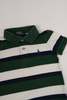 KIDS Hermine Vintage Toddlers Evergreen Polo Ralph Lauren Cotton Striped Polo Shirt - Green - Thumbnail 2