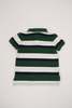 KIDS Hermine Vintage Toddlers Evergreen Polo Ralph Lauren Cotton Striped Polo Shirt - Green - Thumbnail 4