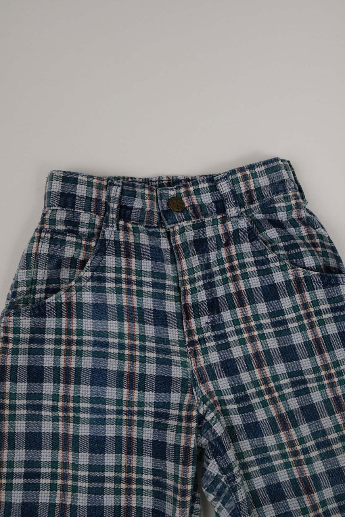 Hermine Vintage Toddlers Plaid Cotton Carpenter Pants - Image 2 of 5