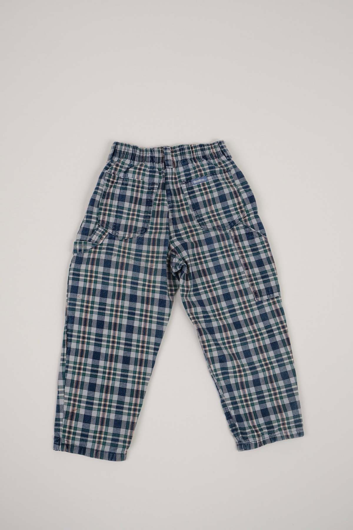 Hermine Vintage Toddlers Plaid Cotton Carpenter Pants - Image 3 of 5