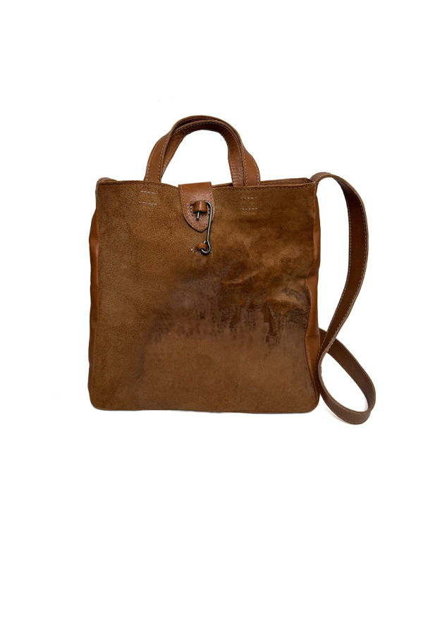 AVIVA JIFEI XUE Tagliovivo Hand Dyed Horse Leather Bag - Clay