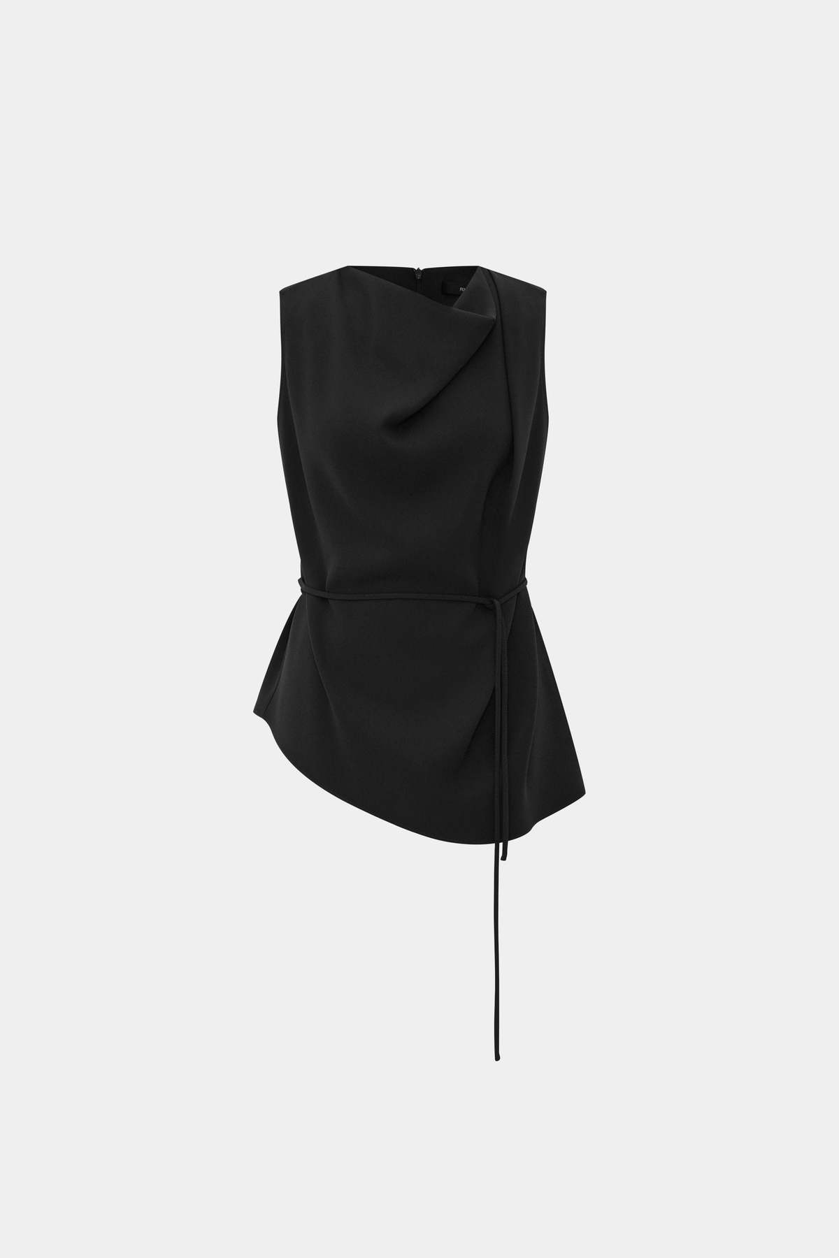 R2W Berne Cowl Neck Blouse - Black - Image 1 of 4