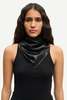 Fort Sadolly Leather Triangle Scarf - Thumbnail 1