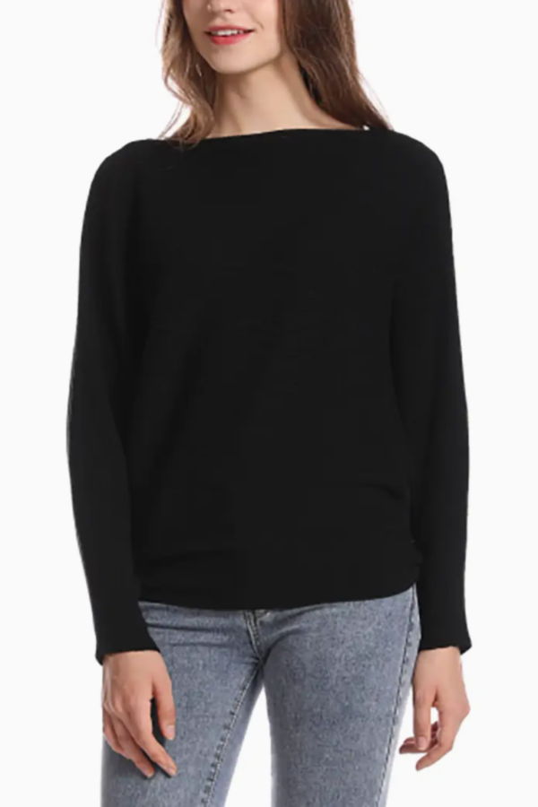 Meg Boat Neck Batwing Sweater