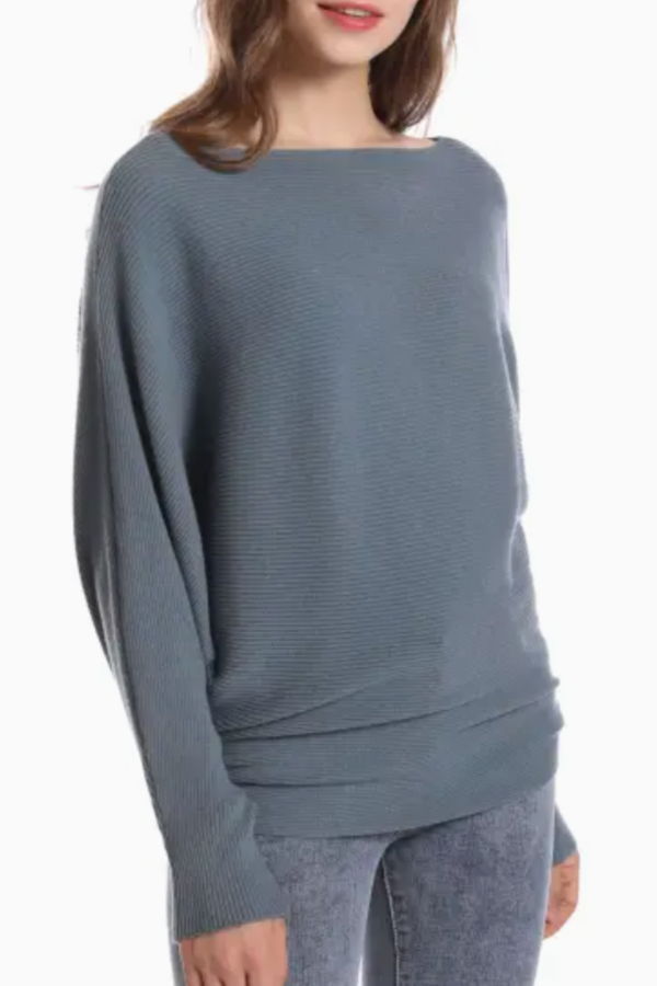 Meg Boat Neck Batwing Sweater
