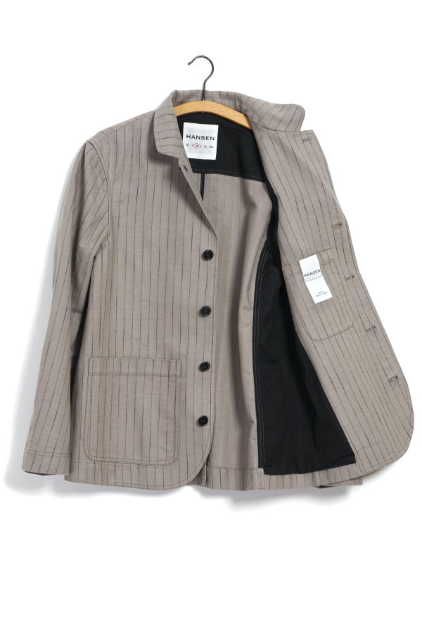 HANSEN GARMENTS Josuf Workwear Blazer Jacket - Beige