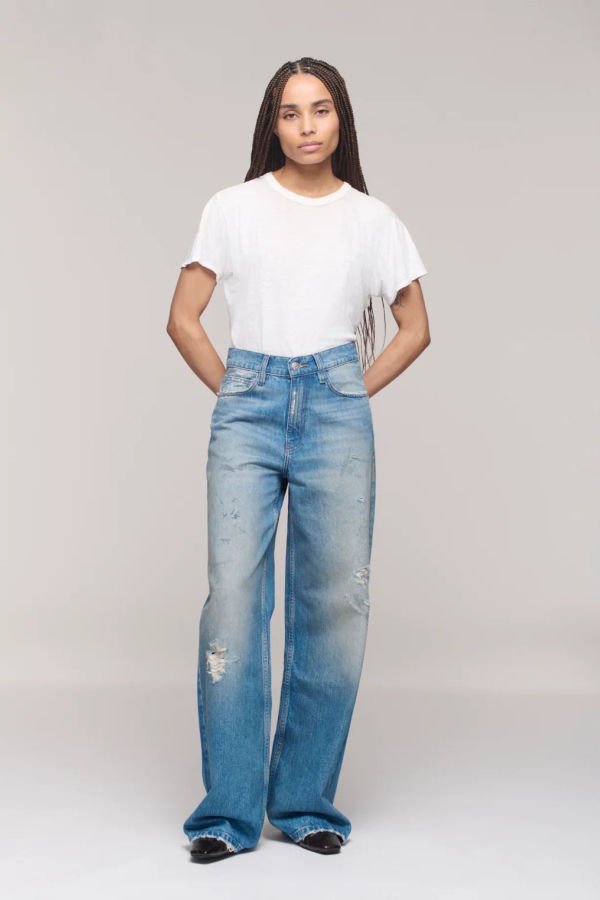 DALA Sling Jean - Painterly Blue