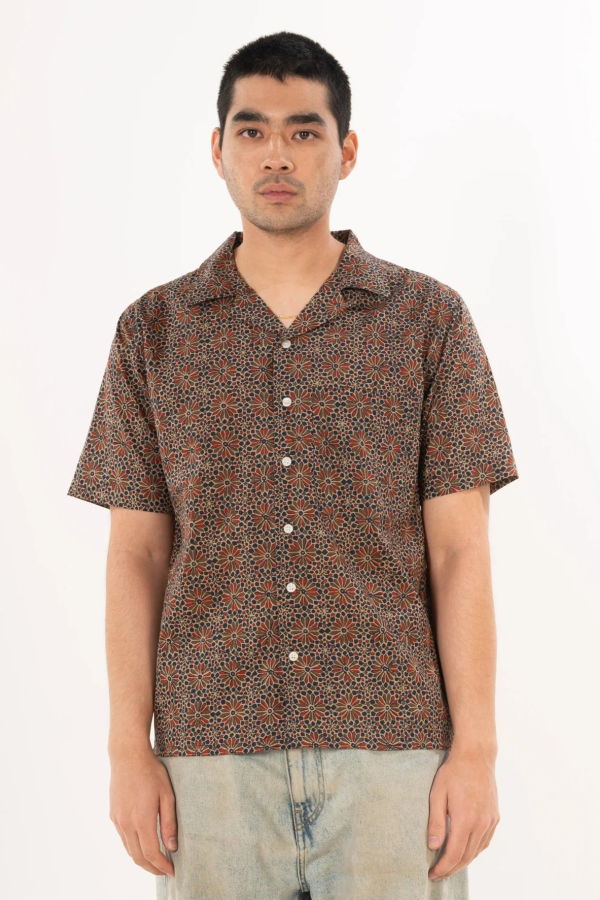 treehaus Hand Printed 'The Don' Camp Collar Shirt