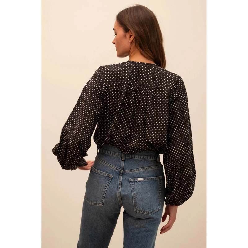 Mille Cecily Top - Blue Floral