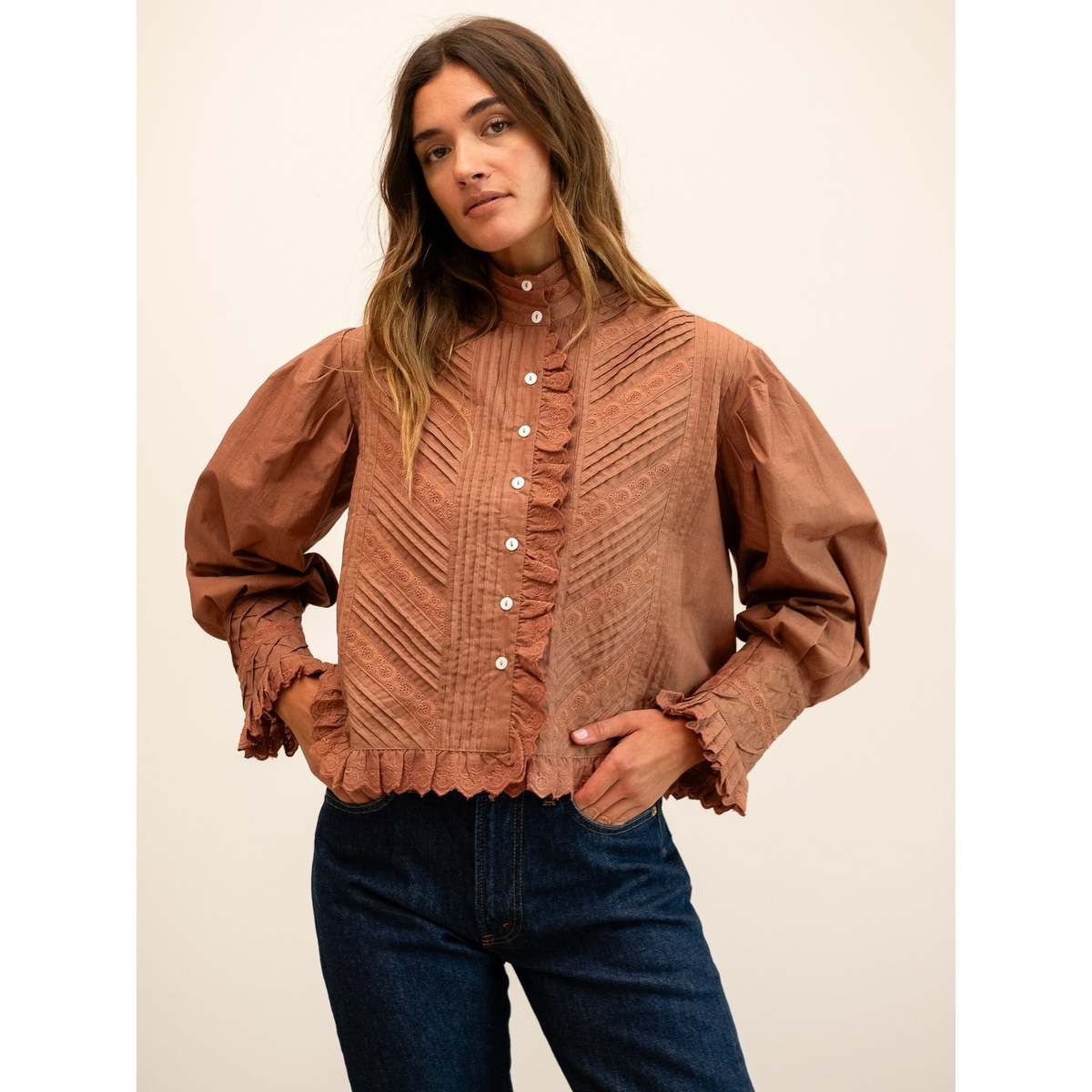 Mille Georgina Top - Mousse - Image 2 of 4