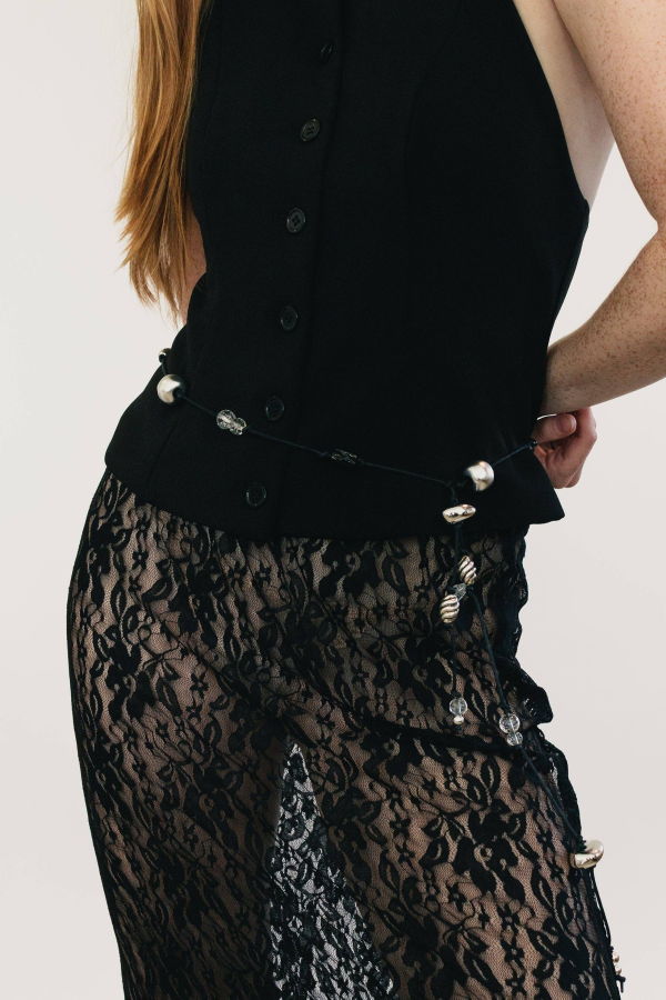 Maslo Jewelry Vintage Beaded Belt