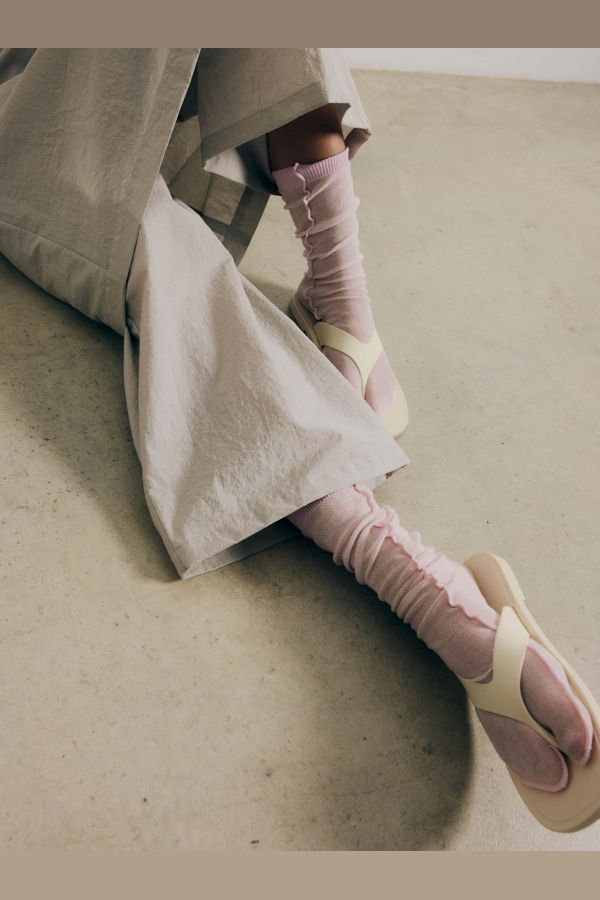 Rus Fuji Socks - Pale Pink