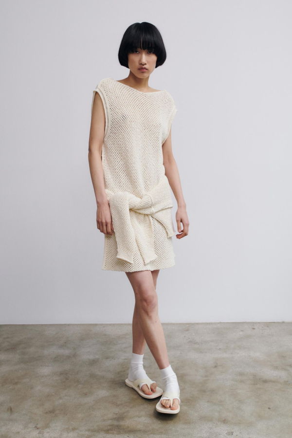 Rus Hikari Dress - Chalk