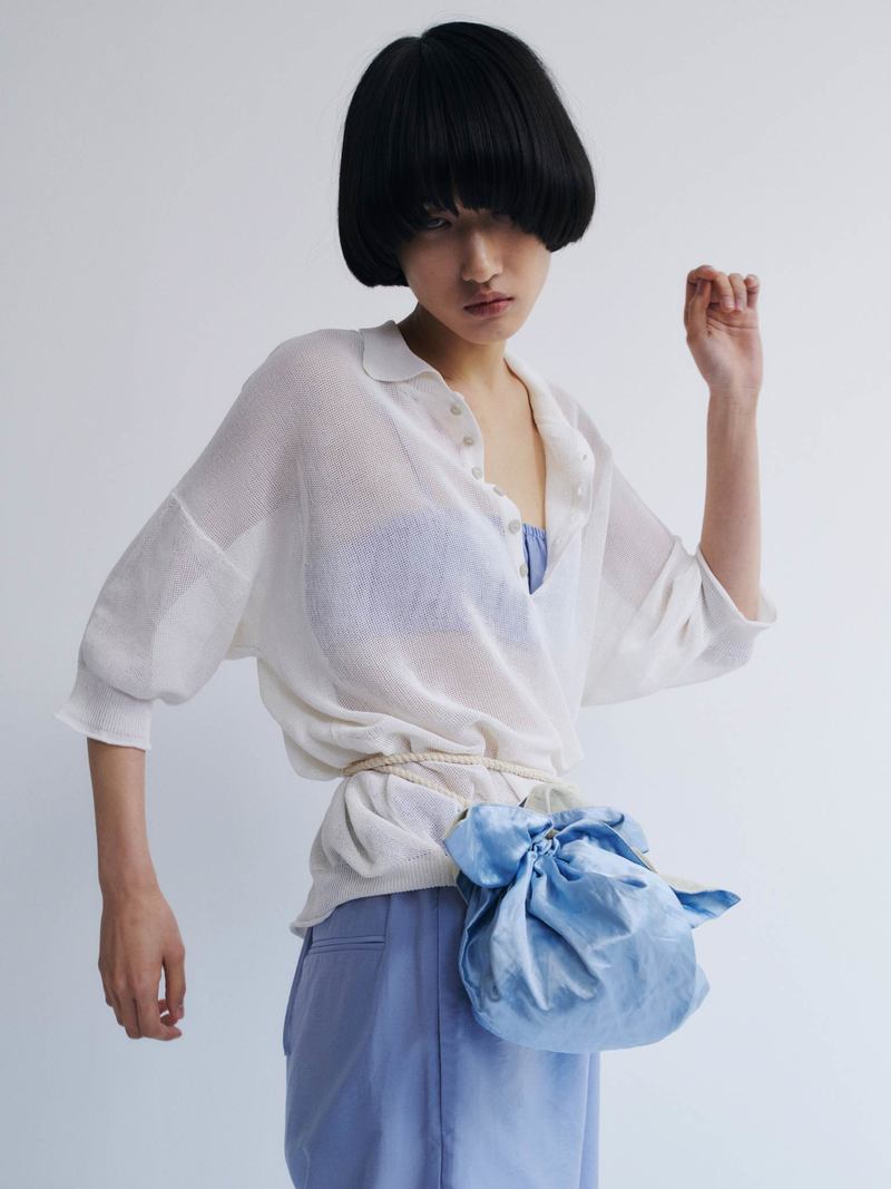 Rus Jushi Polo Top - White