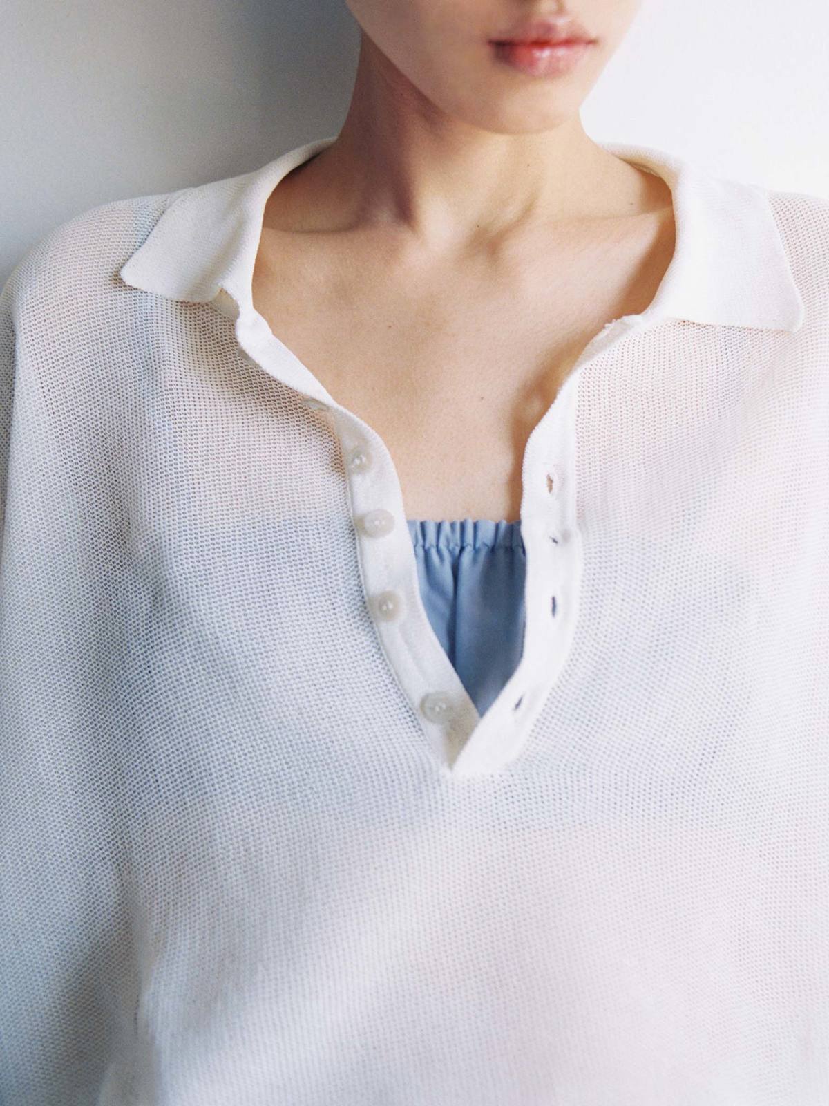 Rus Jushi Polo Top - White - Image 6 of 6