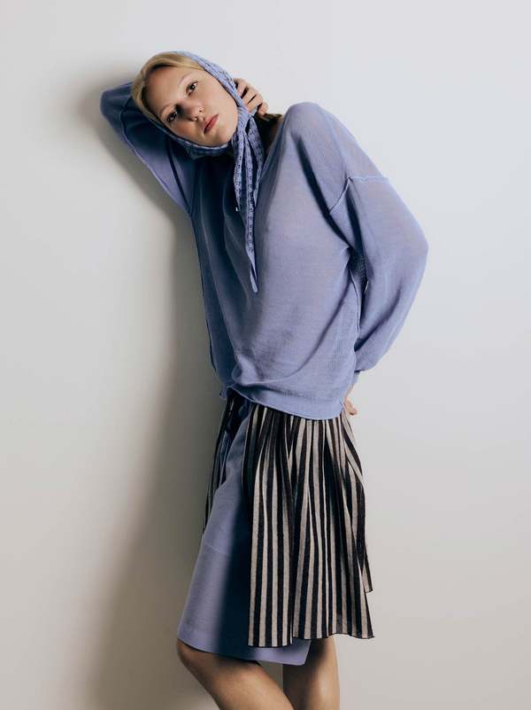 Rus Matsu Sweater - Salvia Blue Rus Matsu Sweater - Salvia Blue