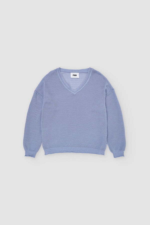 Rus Matsu Sweater - Salvia Blue