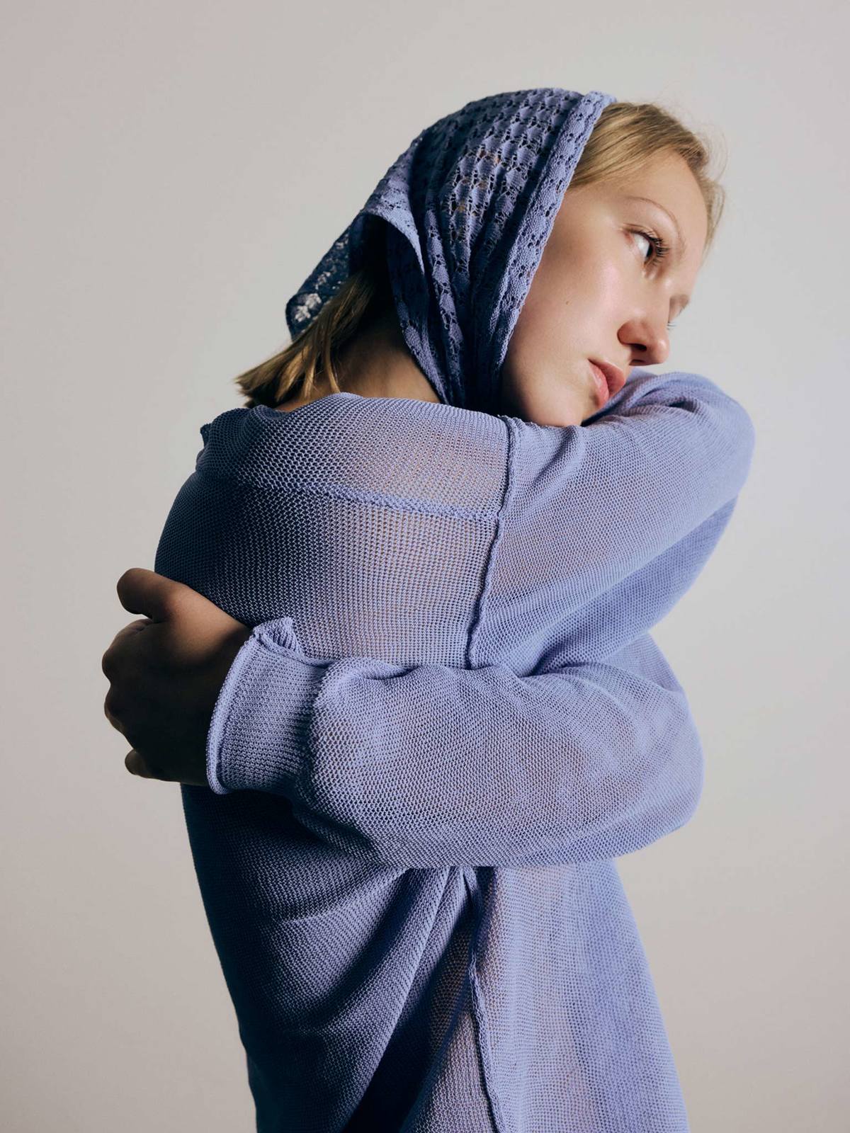 Rus Matsu Sweater - Salvia Blue - Image 6 of 7