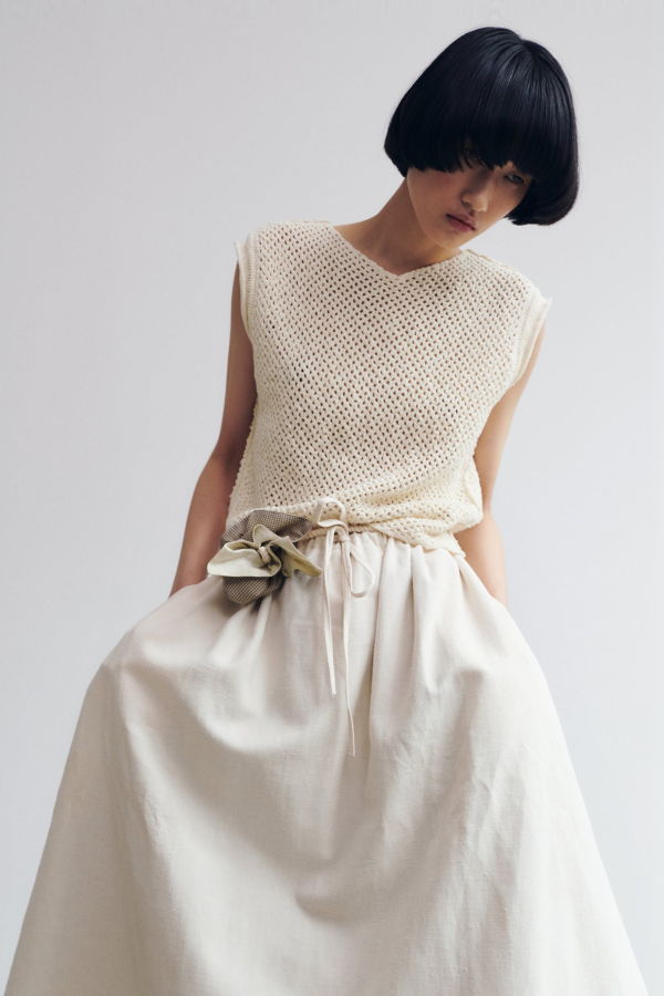 Rus Miru Top - Chalk