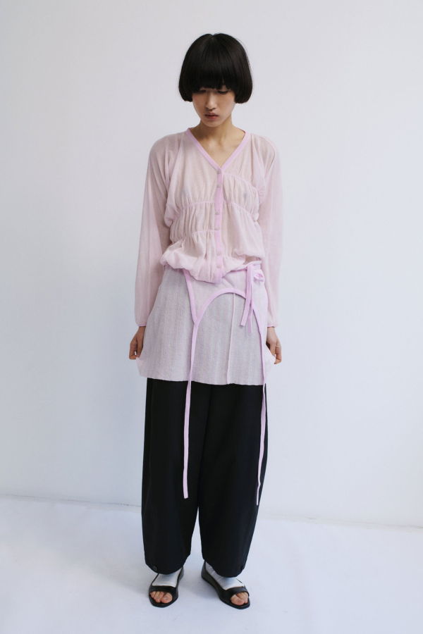 Rus Oboro Cardigan - Pale Pink