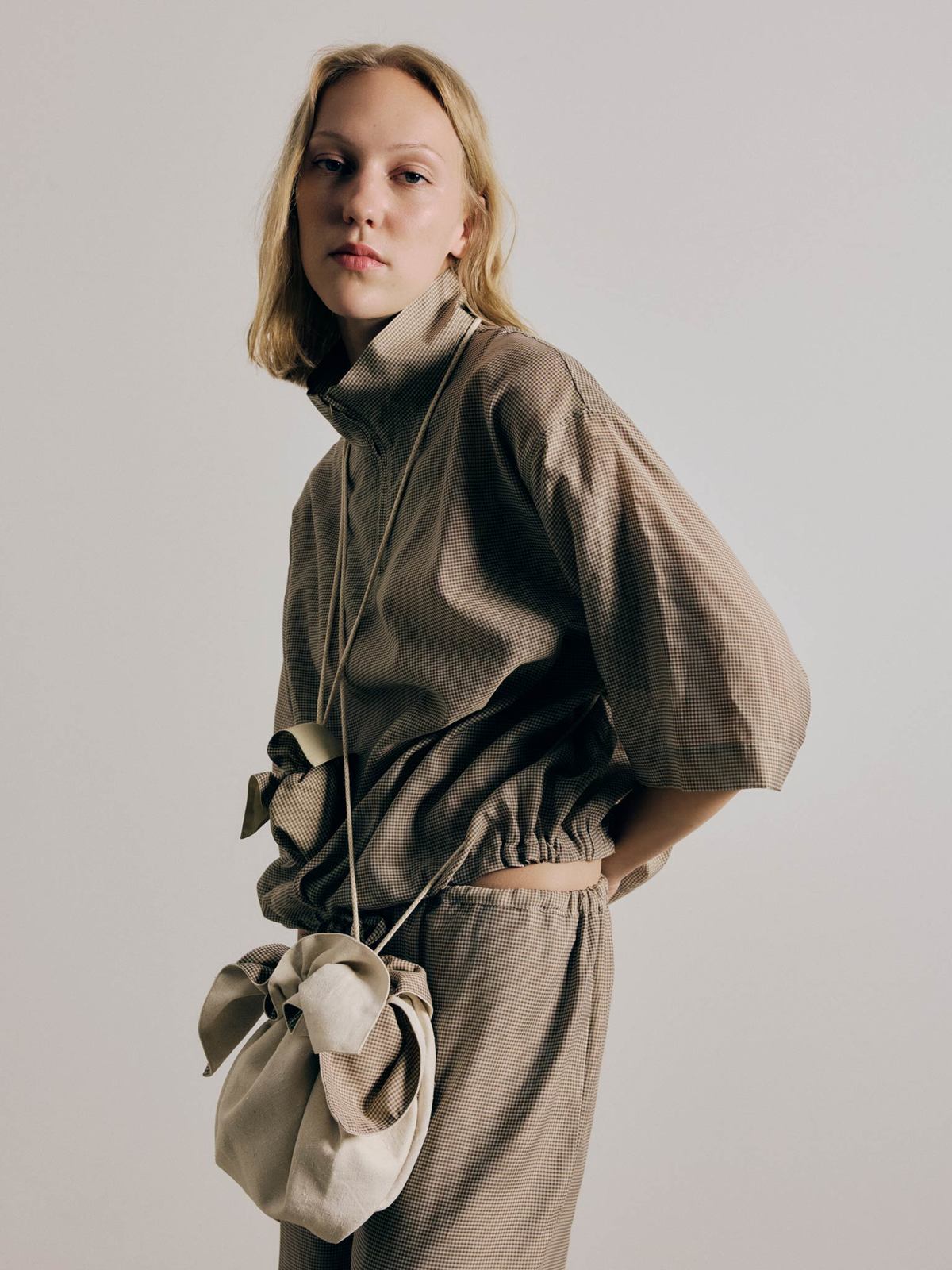 Rus Sonno Top - Gingham Toffee - Image 1 of 6