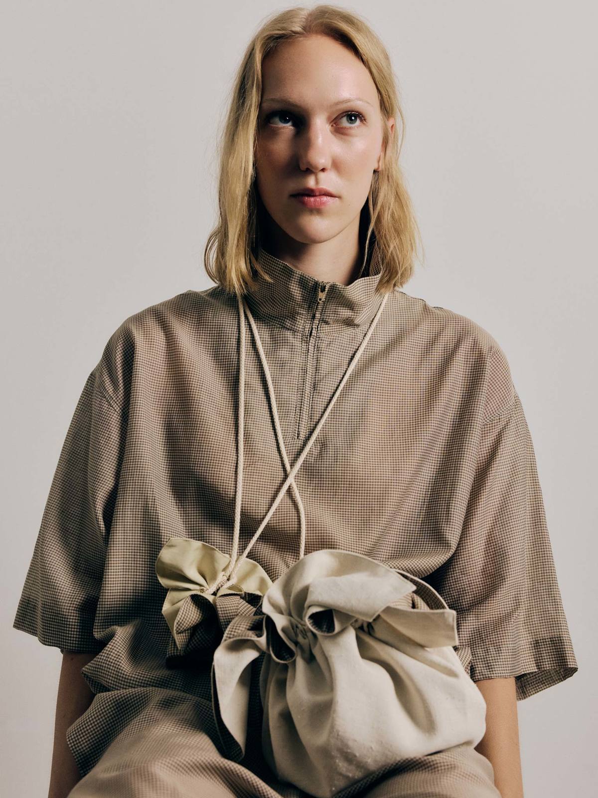 Rus Sonno Top - Gingham Toffee - Image 5 of 6