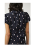 ciao lucia Yvonne Top in Papillon Blouse - Navy - Thumbnail 3
