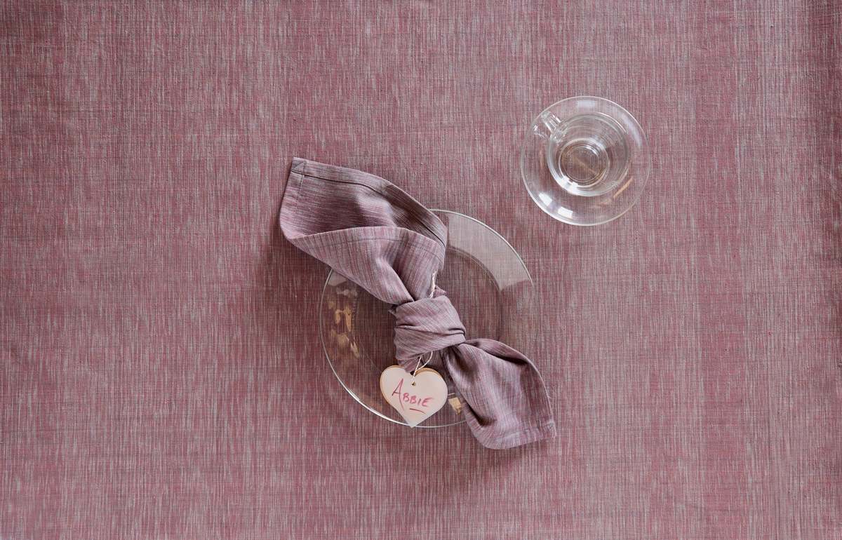 Sustainable Threads Timeless Ikat Tablecloth - Image 5 of 13