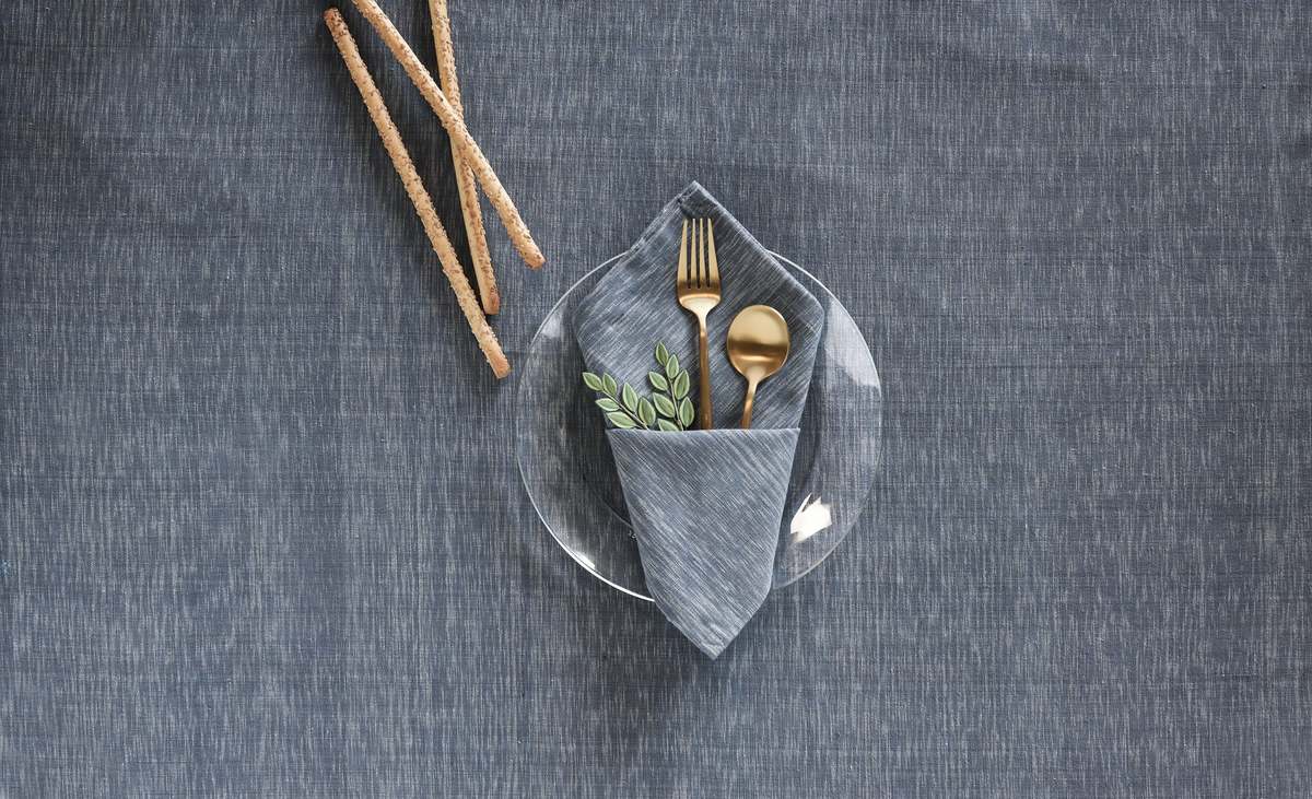 Sustainable Threads Timeless Ikat Tablecloth - Image 8 of 13