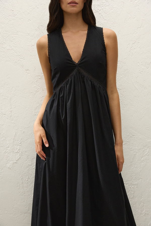 Faithfull The Brand Fiora Fresco Lace Midi Dress