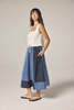 amente Contrast Midi Skirt - Denim Multi - Thumbnail 8
